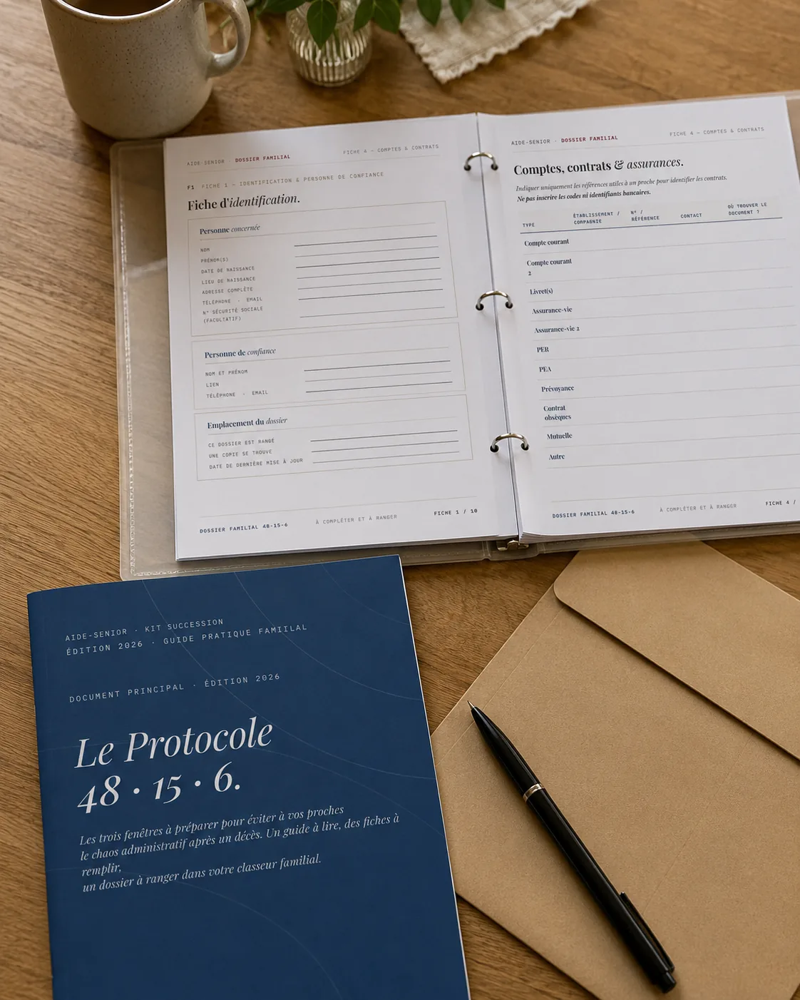 Le Protocole 48-15-6 et le dossier familial, imprimés